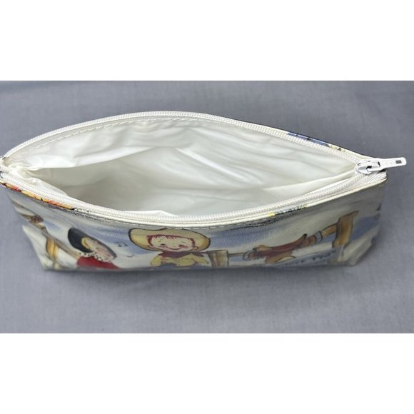 Medium Box Cowboy Coin Purse Tote By Chick Pea, Zip Up. Made In Australia. - Picture 3 of 6